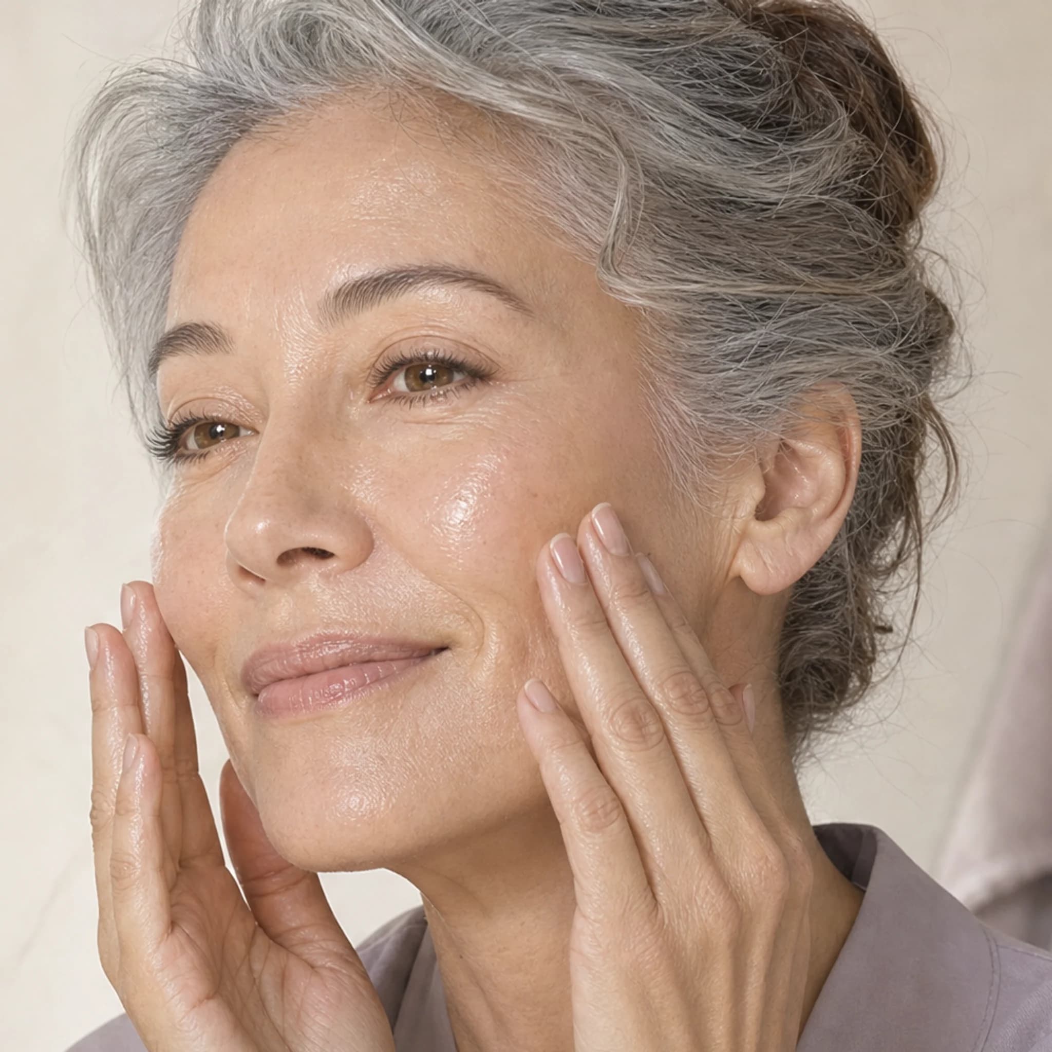 Misting the Dew Prep Toner before moisturizer
