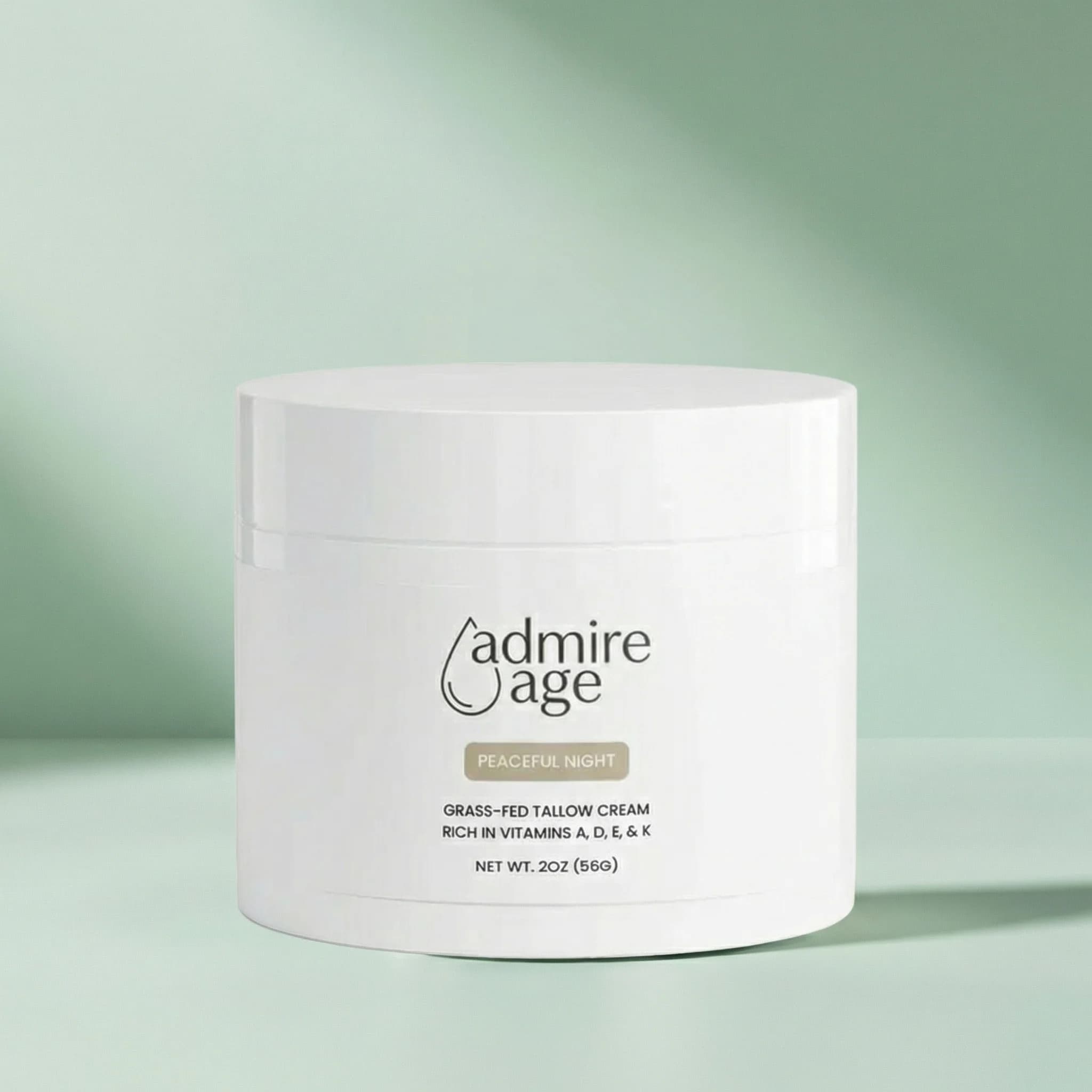 Admire Age Peaceful Night tallow cream jar