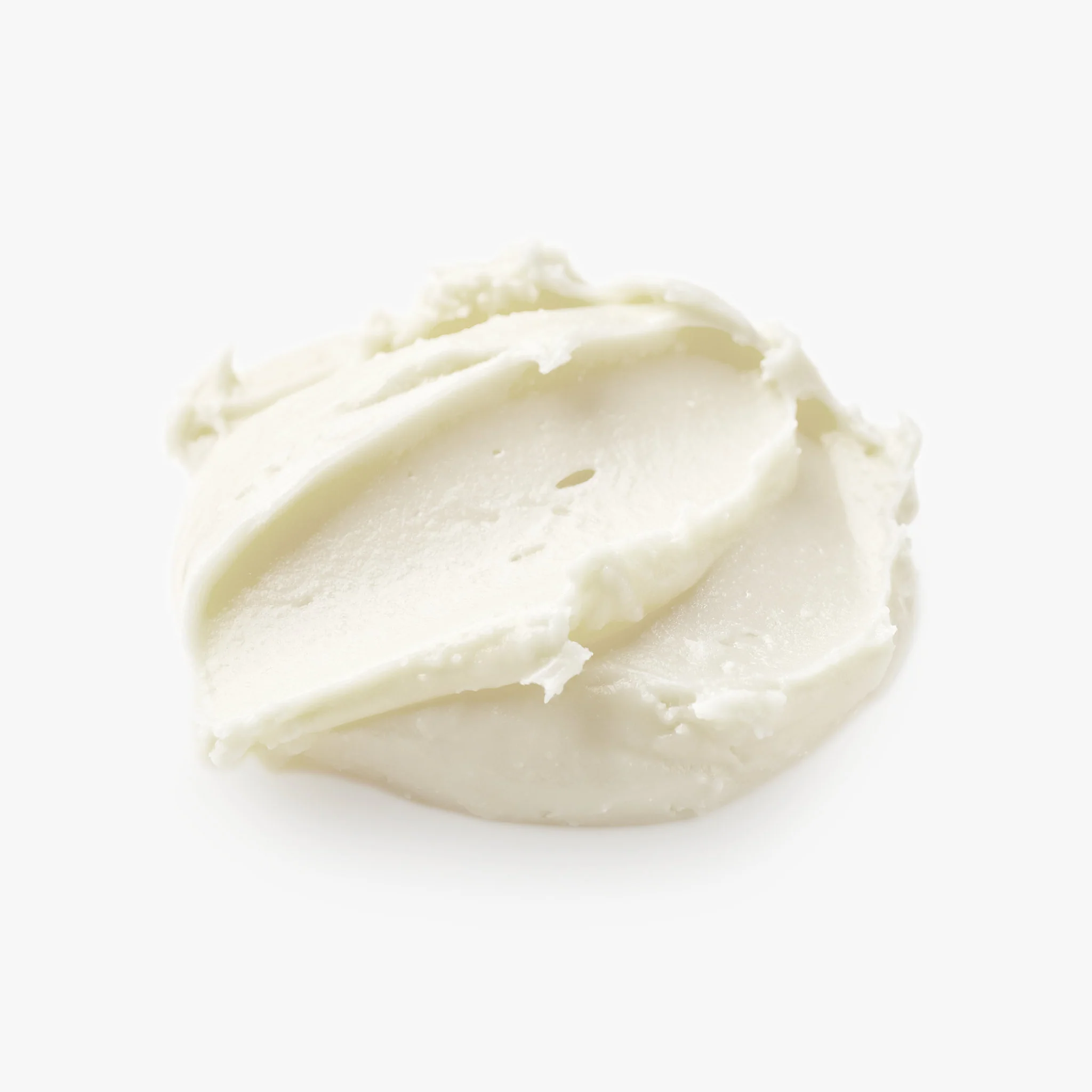 Close-up of the soft, pale Peaceful Night tallow balm texture