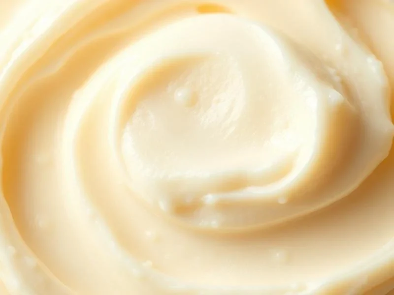 Close up of rich, creamy whipped tallow