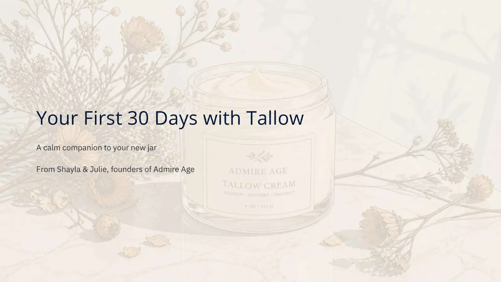 Cover of the Your First 30 Days with Tallow guide