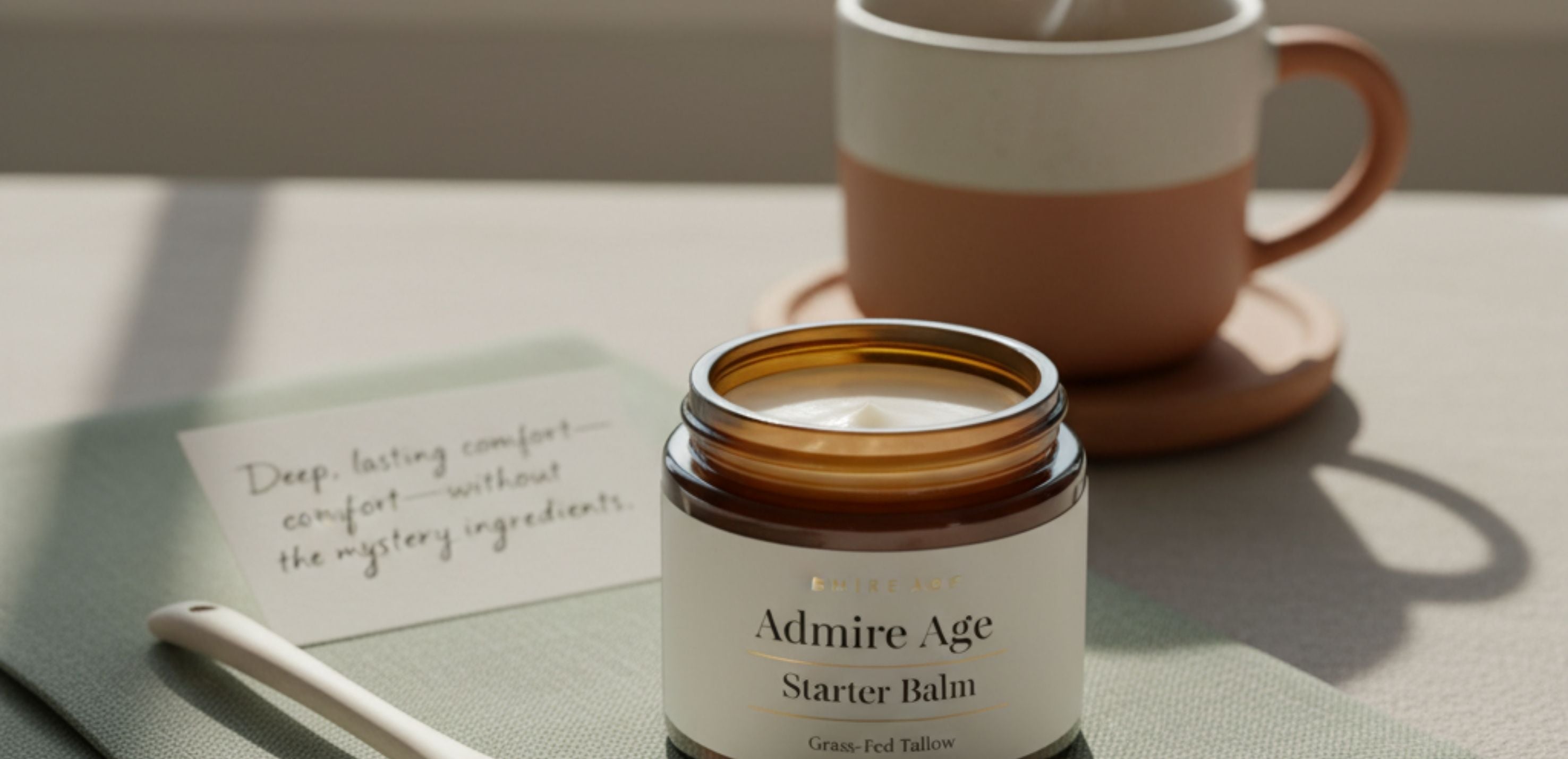 This image aims to evoke a sense of calm, natural luxury and deep hydration, setting the tone for the entire post.